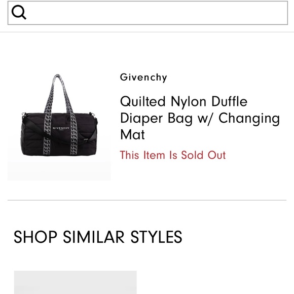 Givenchy Diaper Bag with changing Pad